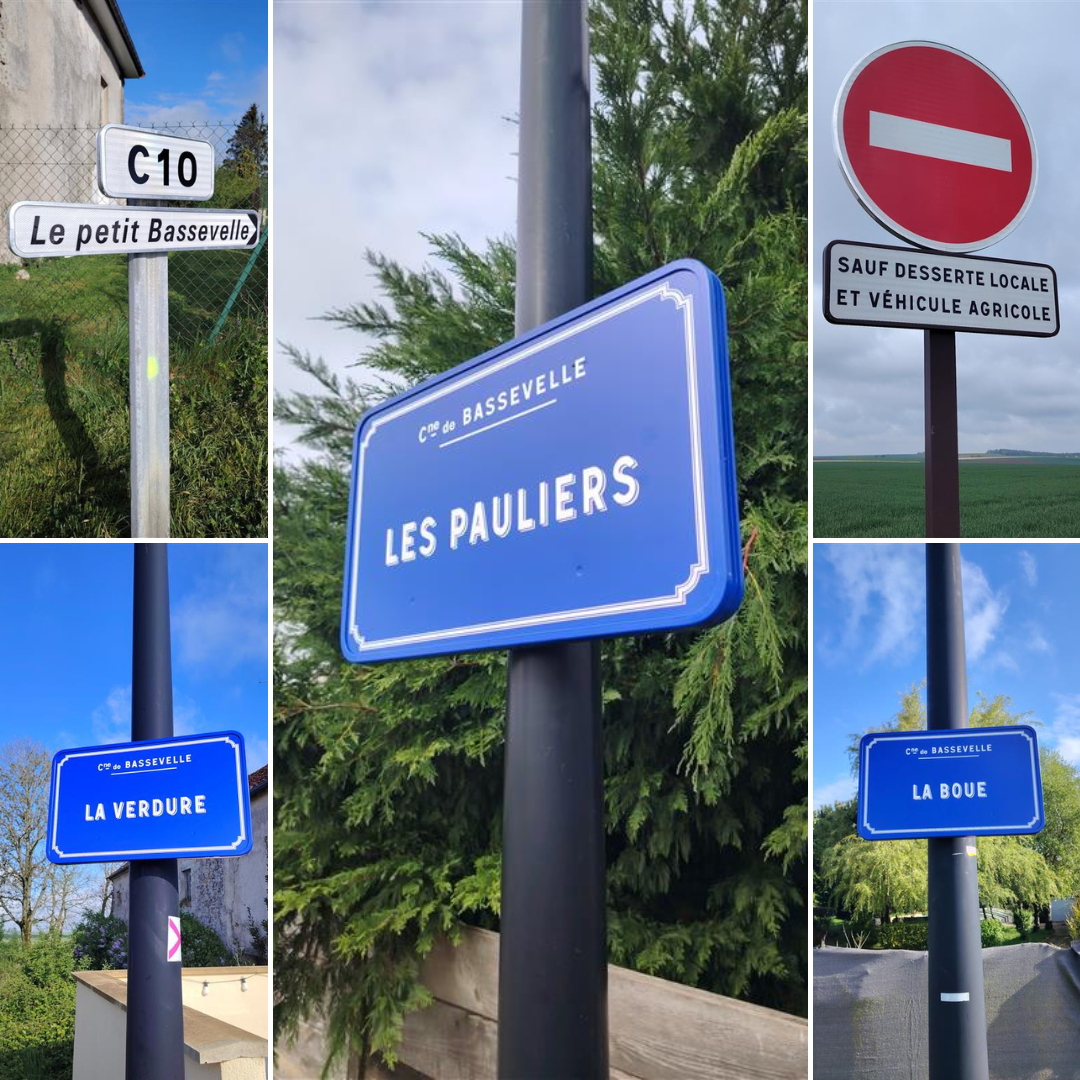 Pose de panneaux à Bassevelle