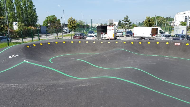 Marquage au sol piste BMX